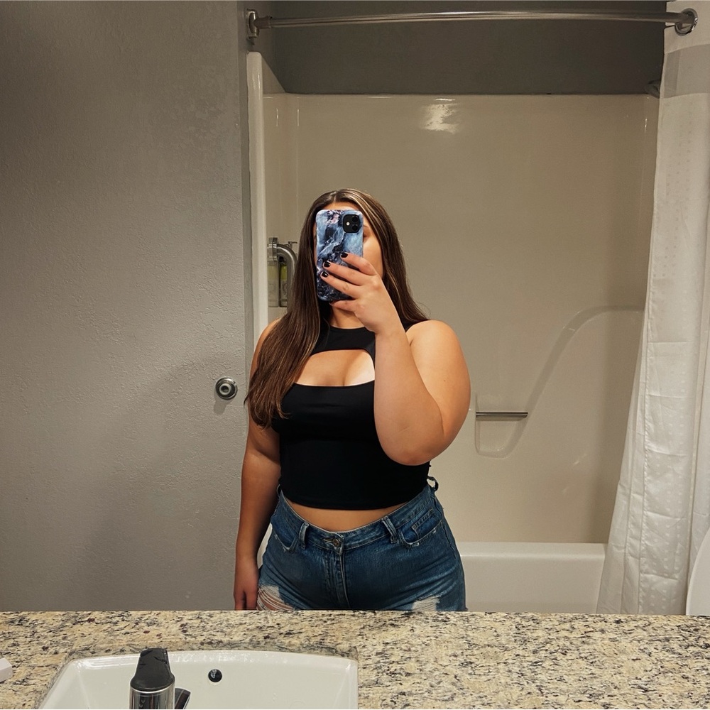 Black Women's Crop Top